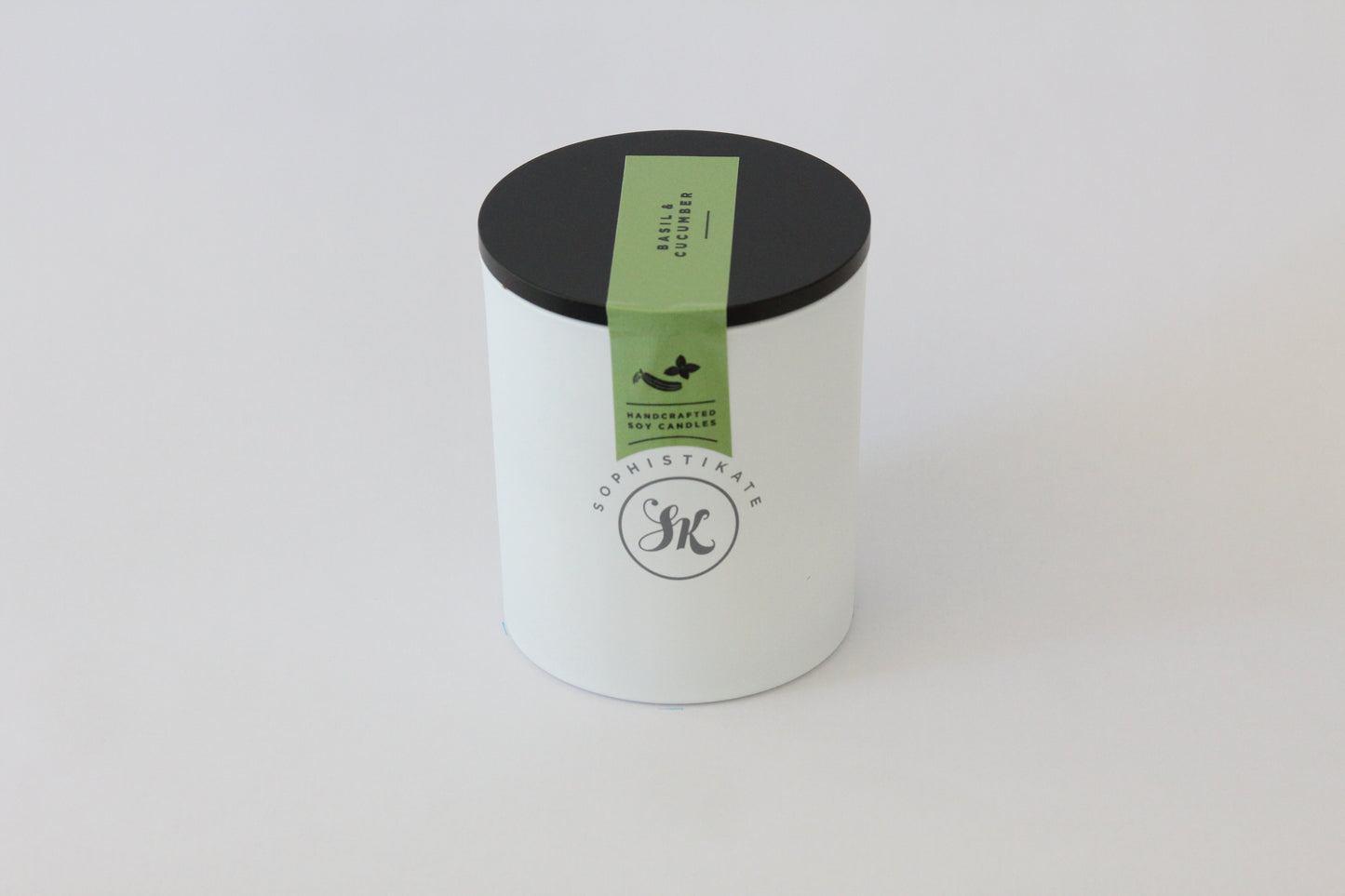 Basil & Cucumber Soy Candle - SophistiKate Australia