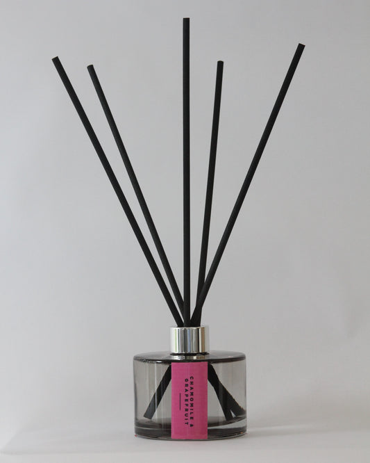 Fibre Stick SophistiKate Grey Jar Diffuser with Chamomile and Grapefruit Fragrance