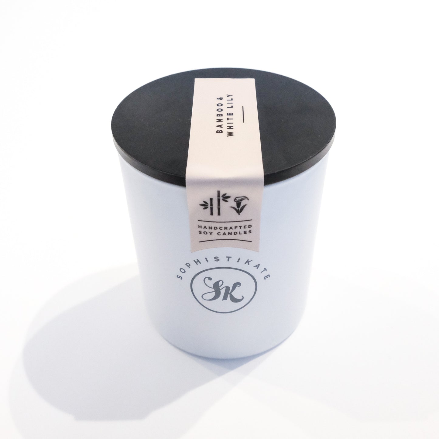 Bamboo & White Lily Soy Candle - SophistiKate Australia