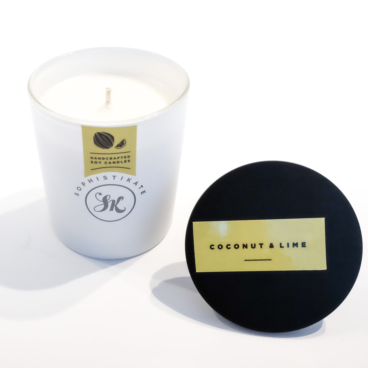 Coconut & Lime Soy Candle - SophistiKate Australia