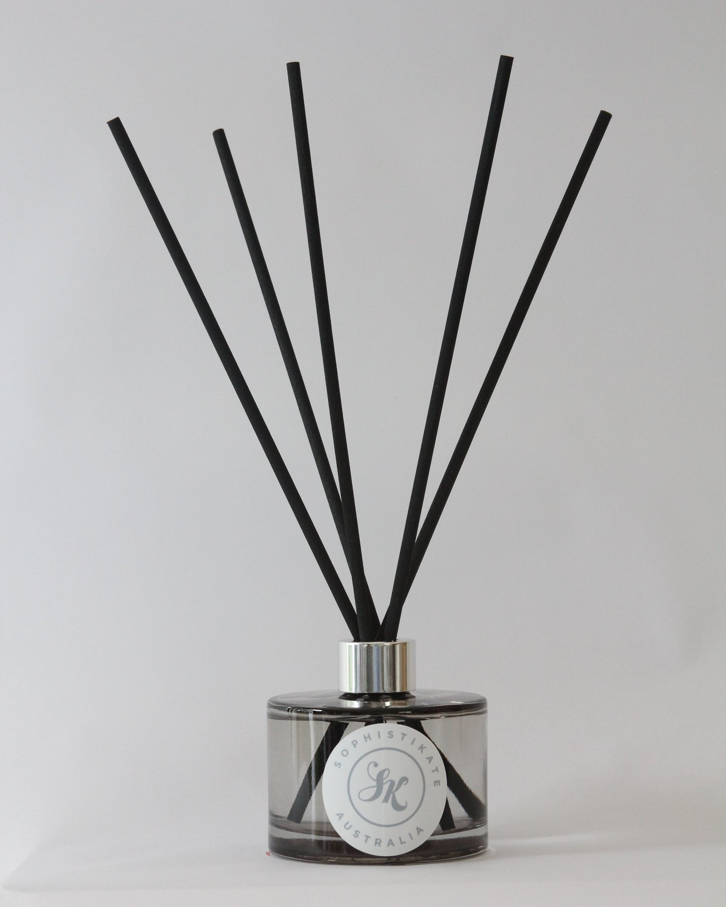 Ginger & Black Orchid Grey Jar Diffuser - SophistiKate Australia